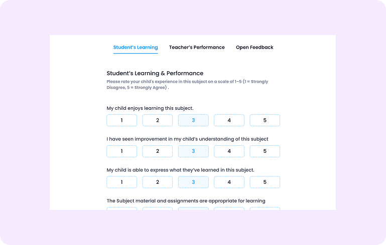 Parent Feedback